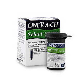 Que Thử Đường Huyết Onetouch Select [Hộp 10 que và hộp 25 que + Tặng 25 Kim]