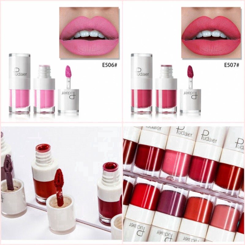 [Hàng mới về] Son kem dạng lỏng lâu trôi không thấm nước màu đỏ Pudaier | BigBuy360 - bigbuy360.vn