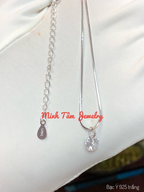 Chocker bạc ✨Dây chuyền bạc nữ nụ đá bạc S925