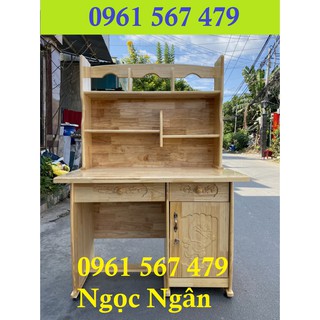 Bàn học sinh gỗ thông rộng 1m giá rẻ