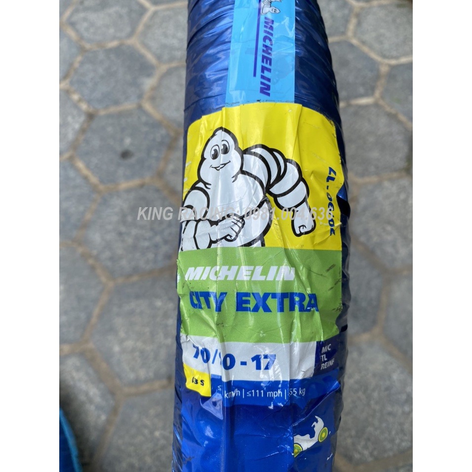 LỐP-VỎ KHÔNG RUỘT  MICHELIN CITY 70,80/17 GẮN CÁC DÒNG XE SỐ HONDA,YAMAHA,SUZUKI...