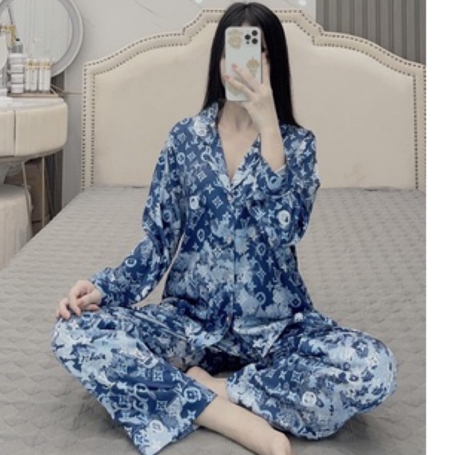 BỘ PIJAMA , Lụa Latin Mã LV Dài