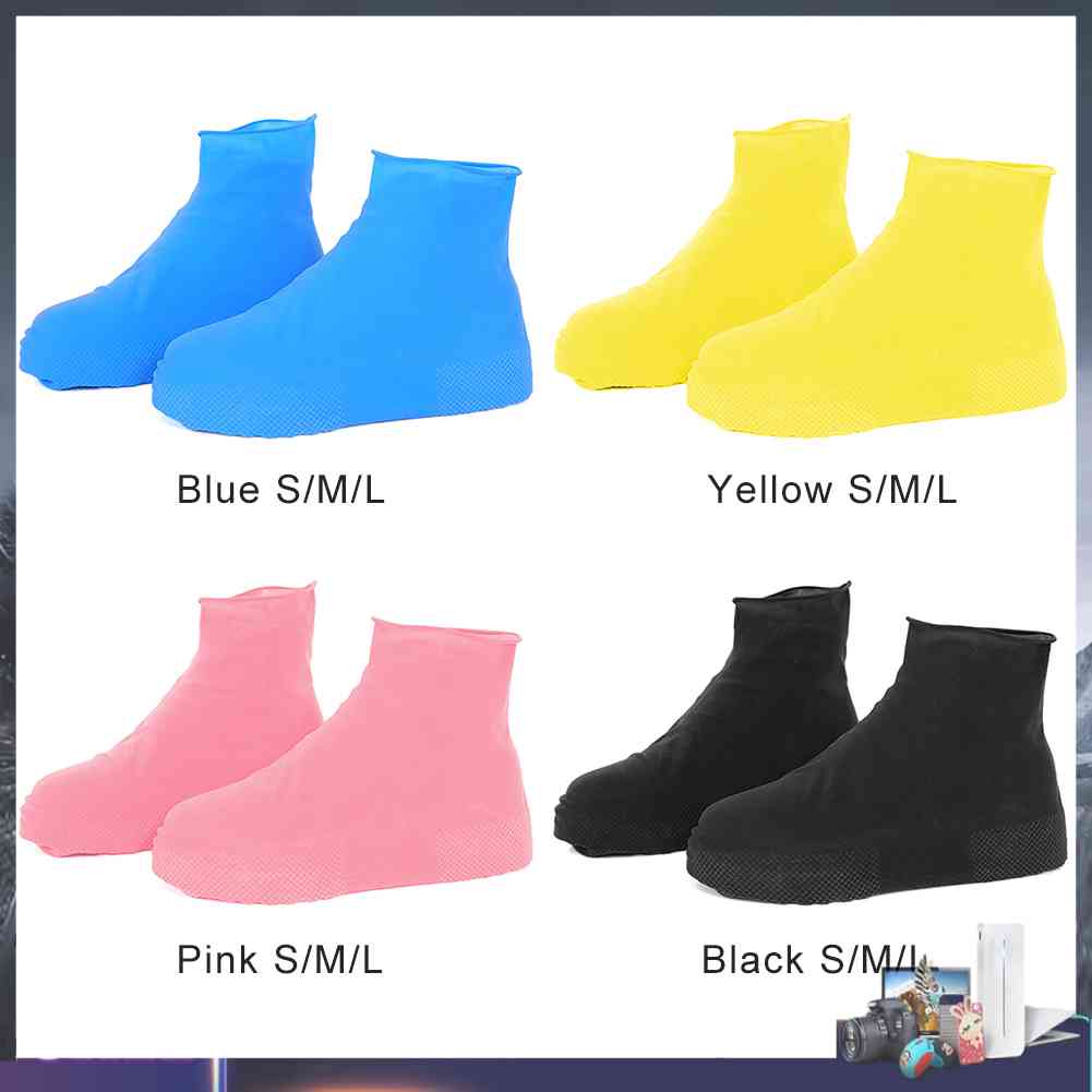 Vỏ Bọc Giày Đi Mưa Bằng Cao Su Silicone Dày Dặn Chống Trượt / Thấm Nước / Mài Mòn