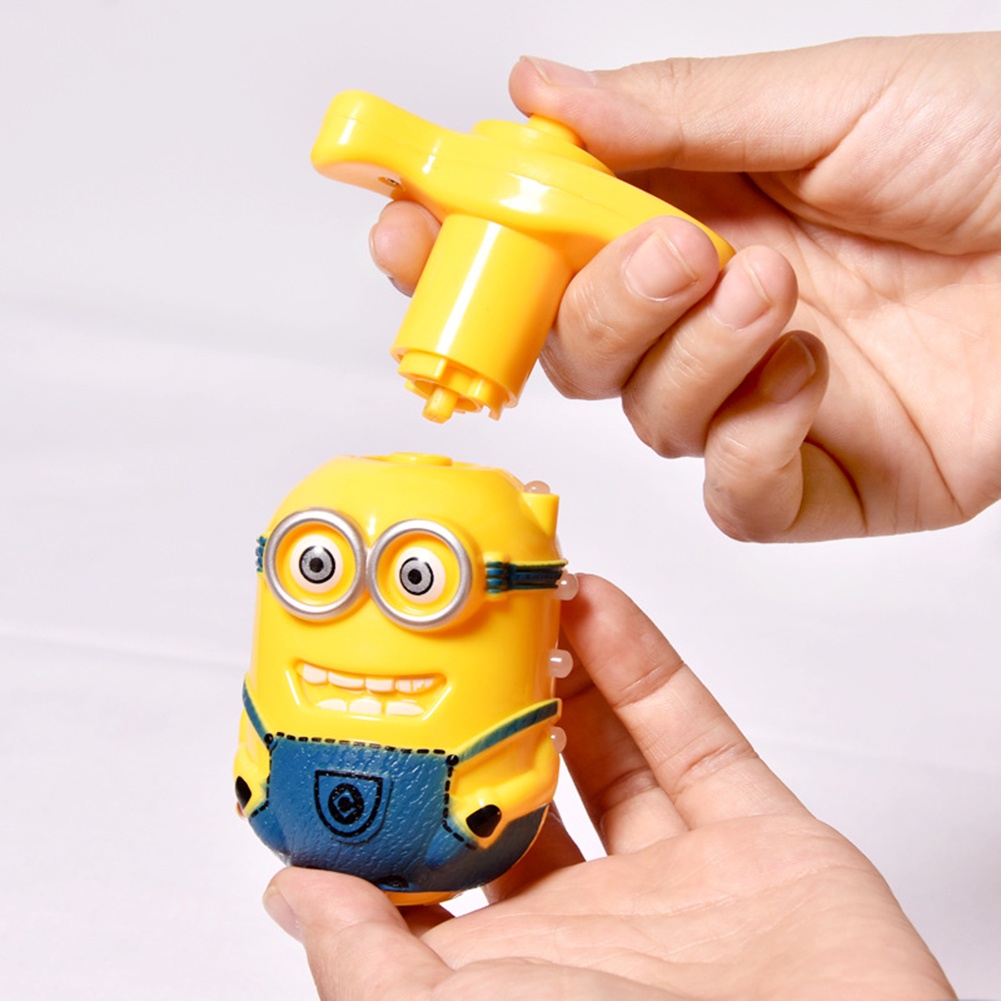 Đồ Chơi Con Quay Hồi Chuyển Có Đèn LED Hình Minions Dễ Thương Cho Bé