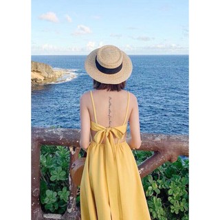 Đầm dây hở lưng