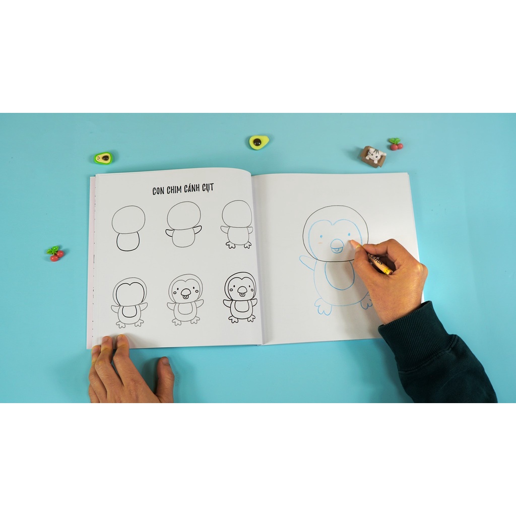 SÁCH - Draw Kawaii in 5 simple steps - Vẽ theo phong cách Kawaii với 5 bước đơn giản