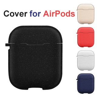 Vỏ silicon bảo vệ hộp sạc tai nghe Apple AirPods 1/2 gắn móc treo chống mất