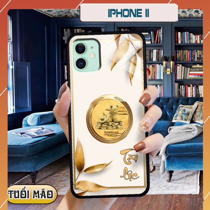Ốp lưng kính 3D 12 con giáp - iphone 11