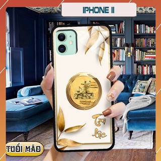 Ốp lưng kính 3d 12 con giáp - iphone 11
