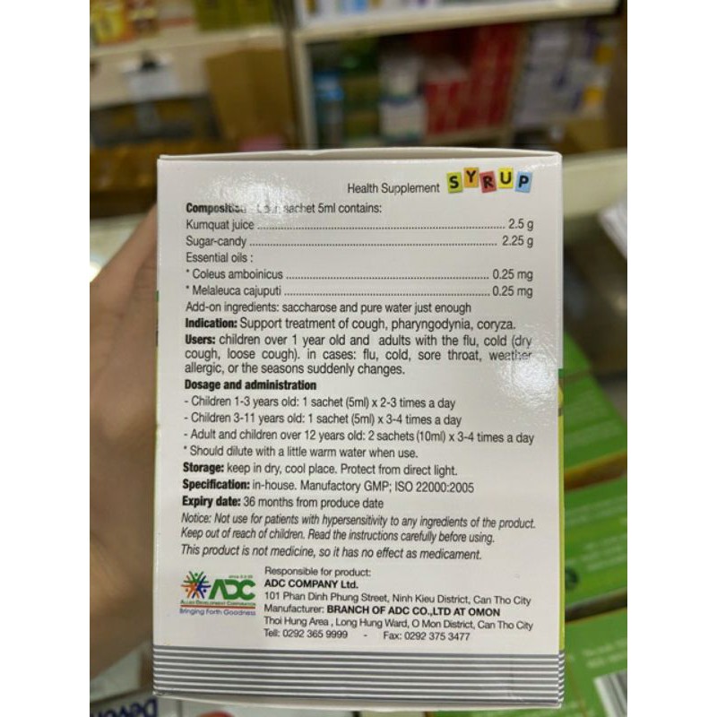 Siro ho Codatux ⚡ CAM KẾT CHÍNH HÃNG ⚡ CODATUX Syrup Giảm Ho Long Đờm  hiệu quả khi tiết giao mùa