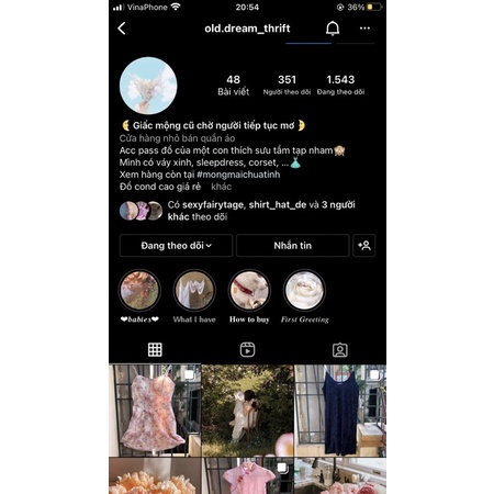 Váy ngủ vintage up IG