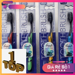 Bàn chải đánh răng than hoạt tính siêu mềm Sagacii 6++