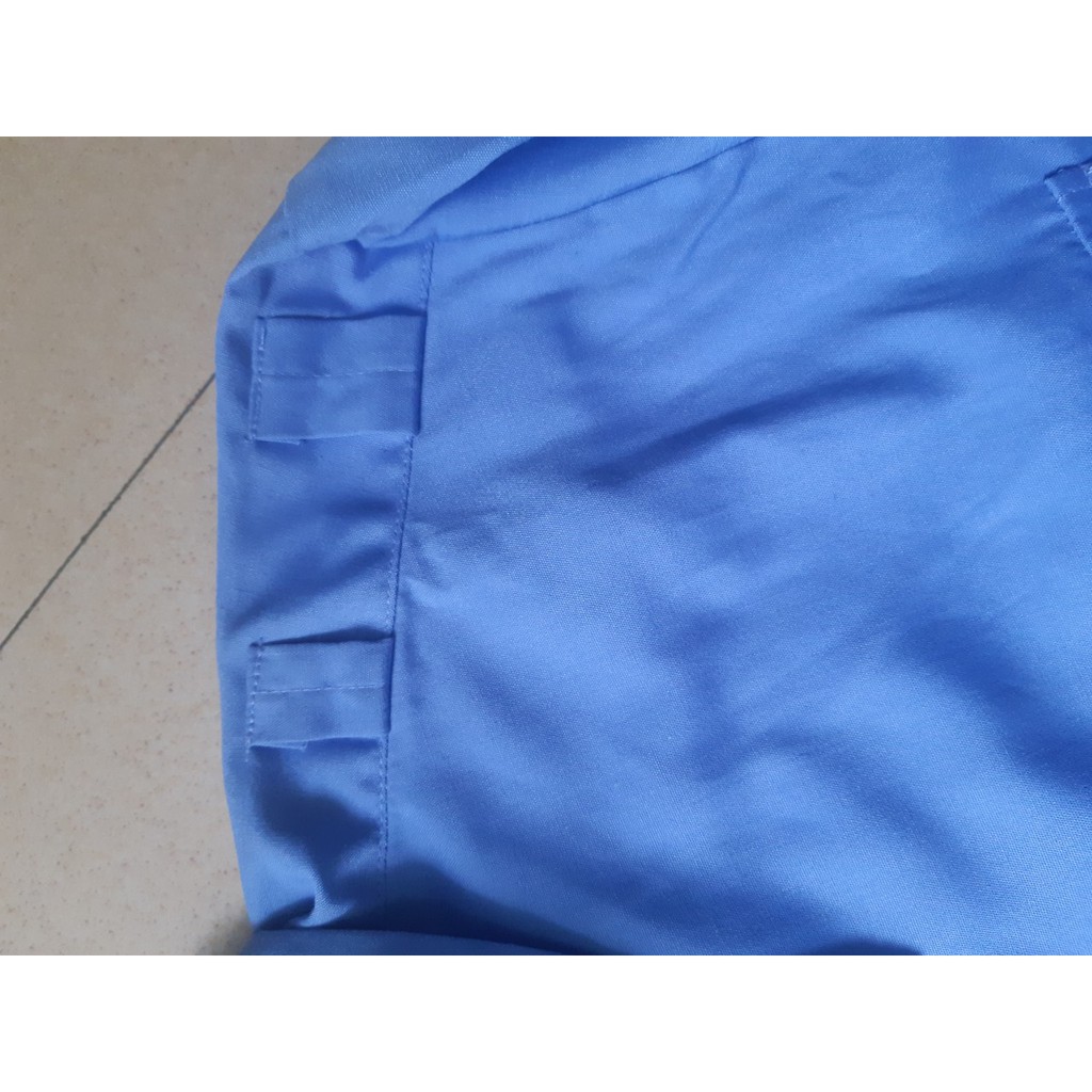 ÁO BẢO VỆ MÀU XANH HOÀ BÌNH - NGẮN TAY