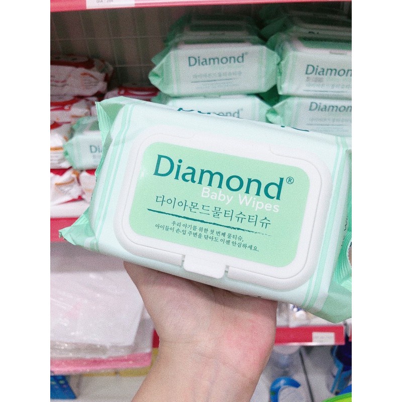 Khăn giấy ướt Diamond Baby Wipes 125gr không mùi