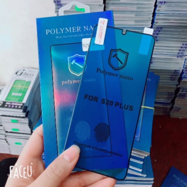 Miếng dán cường lực Polymer Nano cho Samsung Galaxy S10/ S10 Plus/ S20/ S20 Plus/ S20U cong 3D dùng vân tay siêu tốt