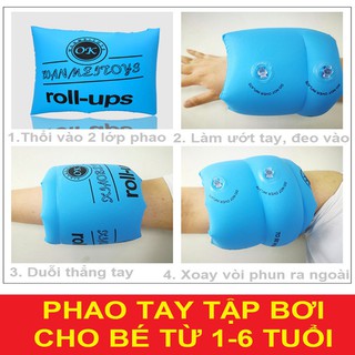 Phao tay tập bơi cho bé an toàn nhỏ gọn Bộ 2 cái HU-TP006 ToPha  nhiều màu SUNHA SH 539