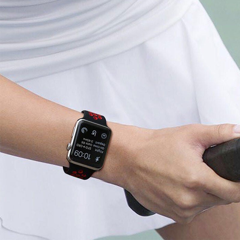 Dây Đeo Apple Watch Cao Su Nike, Chống Bẩn Siêu Đẹp, Siêu Mềm dành Cho Apple Watch Series 6/5/4/3/2/1