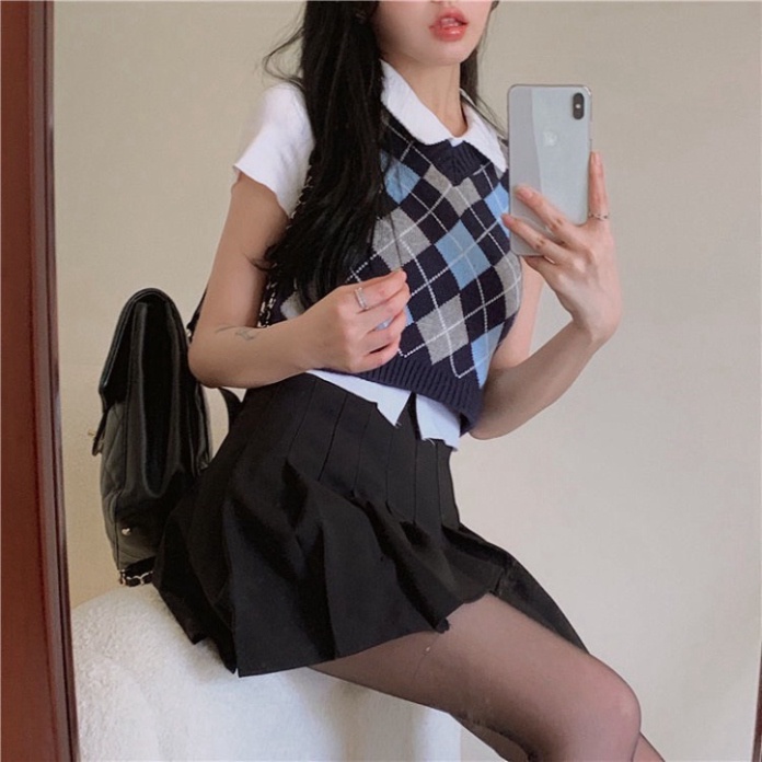 Áo gile len nữ, áo len dệt kim phong cách hàn quốc cực xinh cho chị em Hàng Mới Về Hàng New | BigBuy360 - bigbuy360.vn