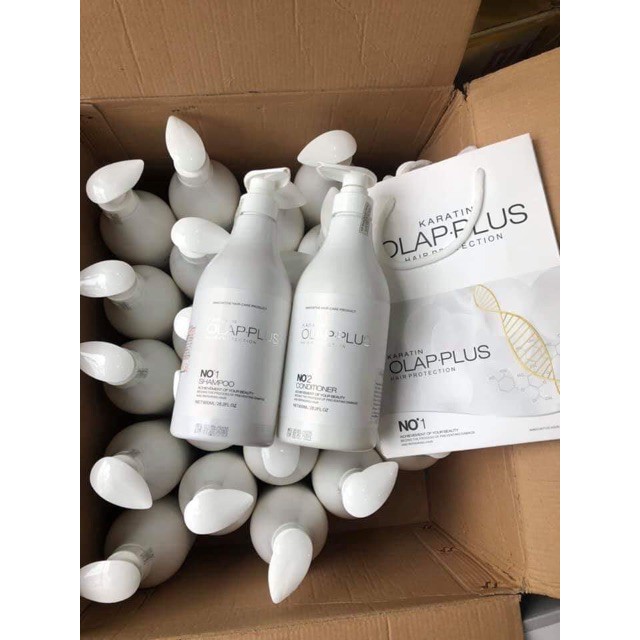 CẶP DẦU GỘI - XẢ OLAP.PLUS SIÊU MỀM MƯỢT 800ML X 2 | BigBuy360 - bigbuy360.vn