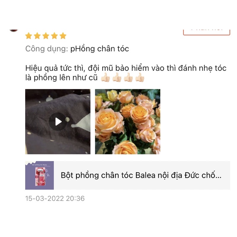 Bột phồng chân tóc Balea nội địa Đức chống bết tóc