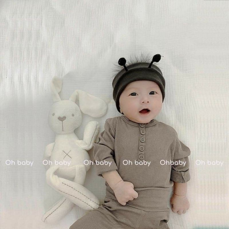 Bộ quần áo trẻ em mặc nhà Mialy Kids (11-16kg) - chất len tăm, mịn mát, nhẹ bé mặc ấm áp, thoải mái vận động