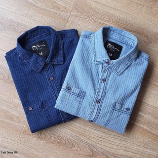 Áo sơ mi denim nam - ADENIMRR09