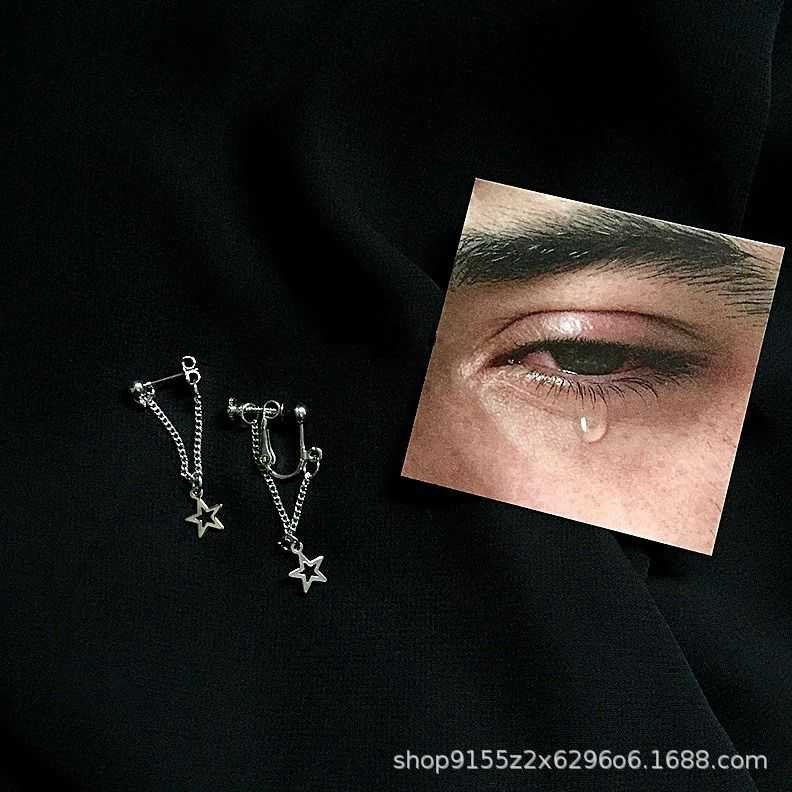 Khuyên tai hình ngôi sao dáng dài phong cách Hàn Quốc thời trang cho nữ