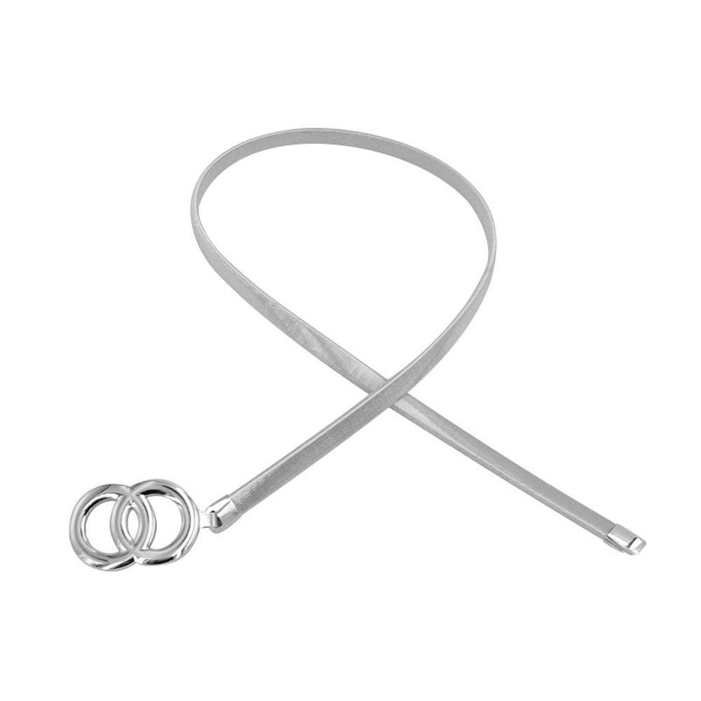 Dây Thắt Lưng Hai Vòng Nhẫn Mỏng Phong Cách Vintage Thanh Lịch Cho Nữ