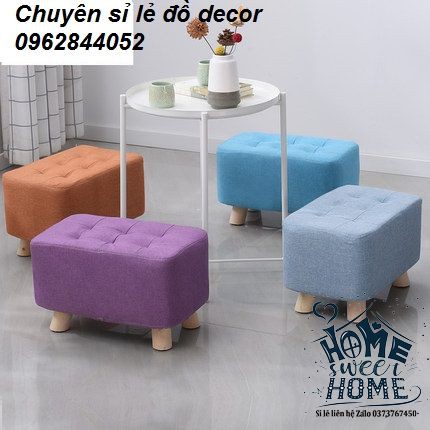 Ghế đôn chân gỗ dài 40*25*25cm