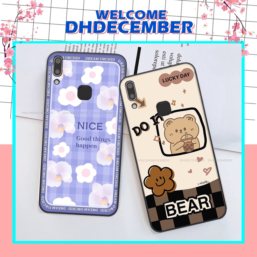 Ốp lưng Vivo Y91 / Y93 / Y95 in hình gấu K@ws, gấu nâu, dor@emon RẺ- ĐẸP- BỀN