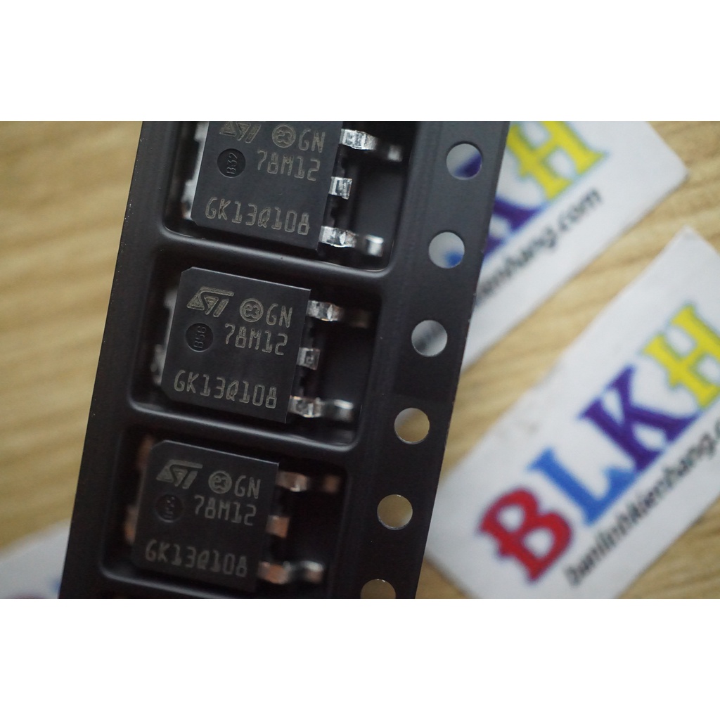 2 IC nguồn L78M12CDT 78M12 TO-252 chính hãng STMicroelectronics