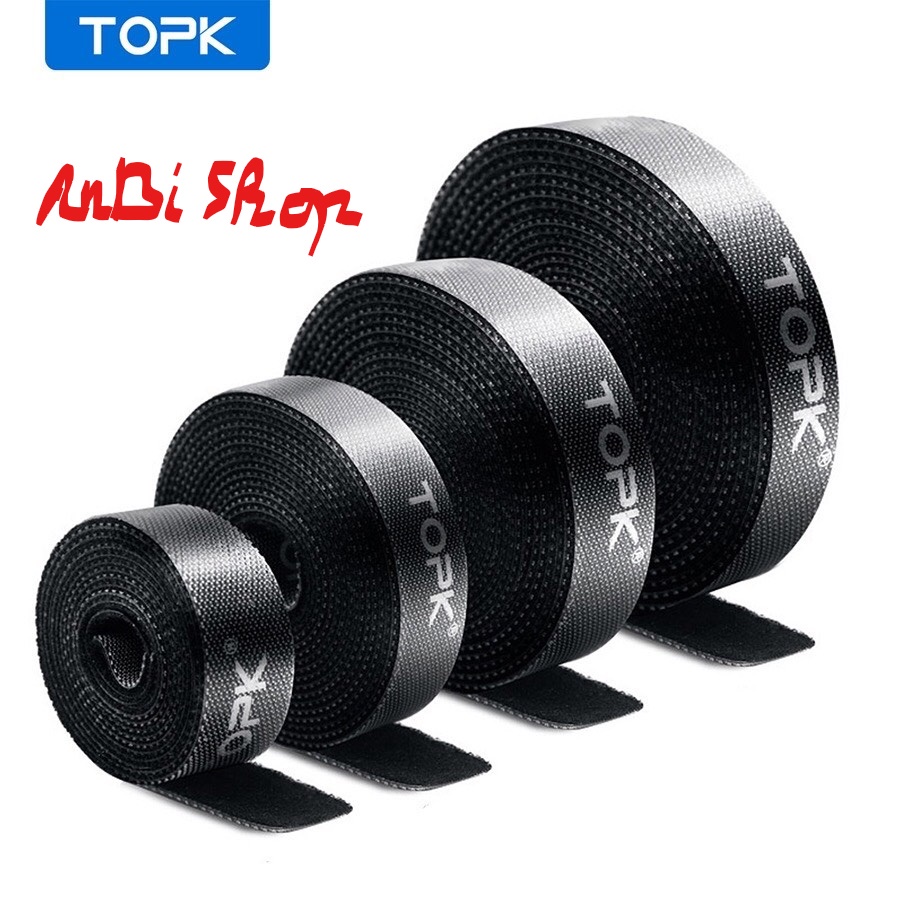 Dây Quấn Chống Rối TOPK dành Cho dây Cáp, Tai Nghe Tiện Dụng, Dây dán Velcro