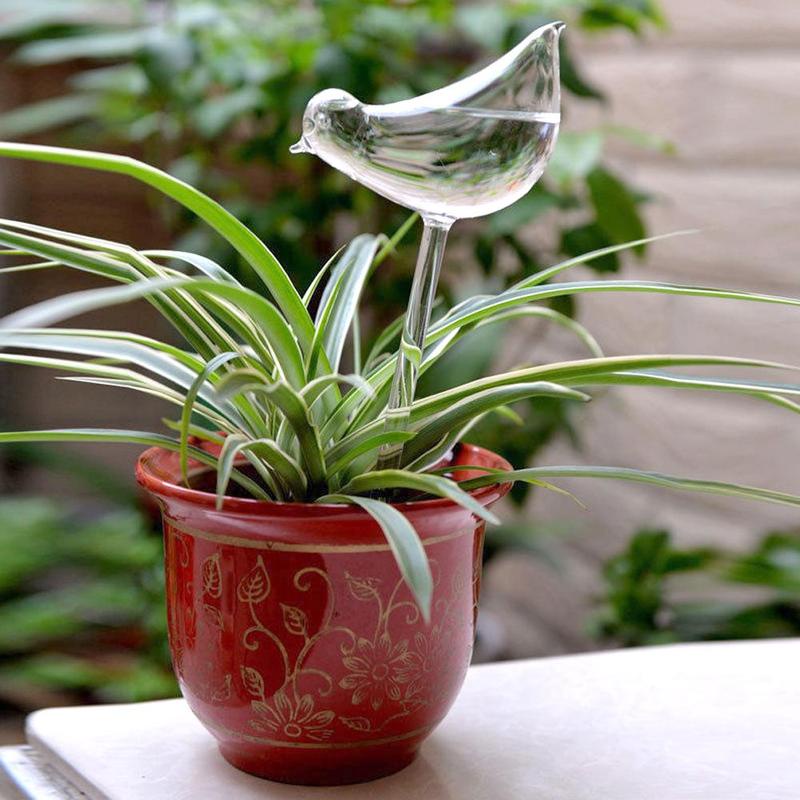 Bình Tưới Cây Tự Động Hình Ngôi Nhà/Chim Thủy Tinh Tự Động Z6O1