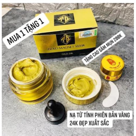 Mặt nạ vàng từ tính 24k tặng cao sâm mụn vàng | BigBuy360 - bigbuy360.vn