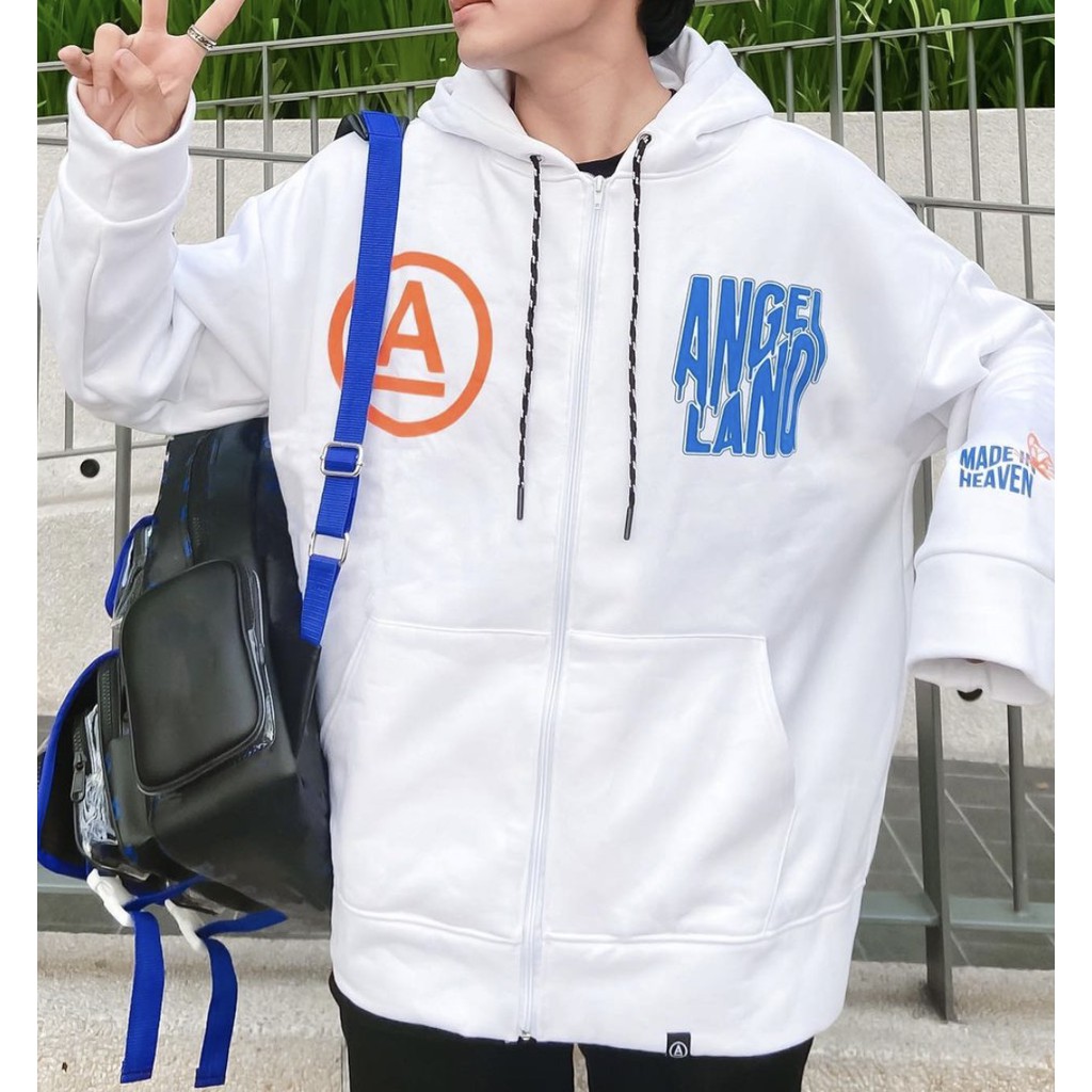 Áo khoác Angel-Land Flying zip-white chính hãng | BigBuy360 - bigbuy360.vn
