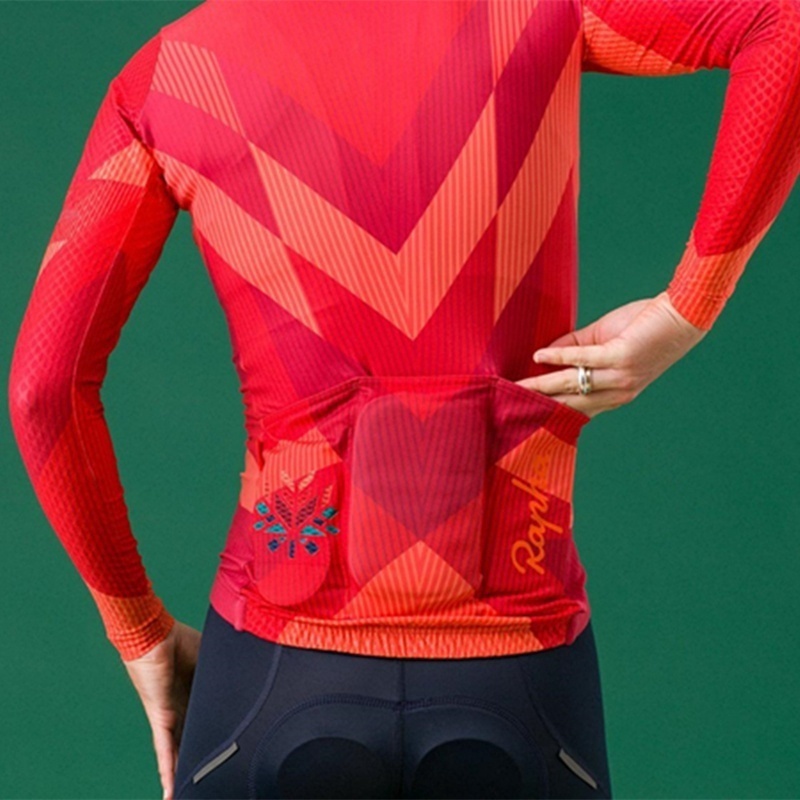 Áo đua xe đạp tay dài thời trang mùa thu cho nữ