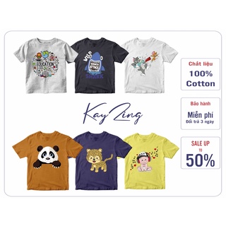 👕 Áo Phông - Áo thun Bé Trai KAYZING Cotton 100% 4Chiều Thoáng Mát 1T-8T: Mã 017