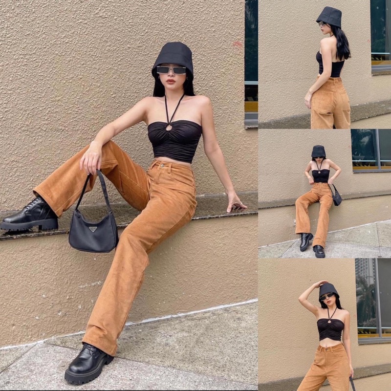 Áo Croptop khoét ngực Kiểu Yếm