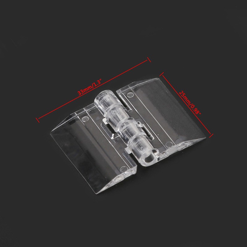 Bản lề nhựa trong suốt 25x33mm