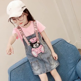 [Hàng oder 10-15 ngày về] Set áo váy bò