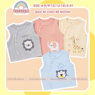 Áo gile nỉ cho bé moon