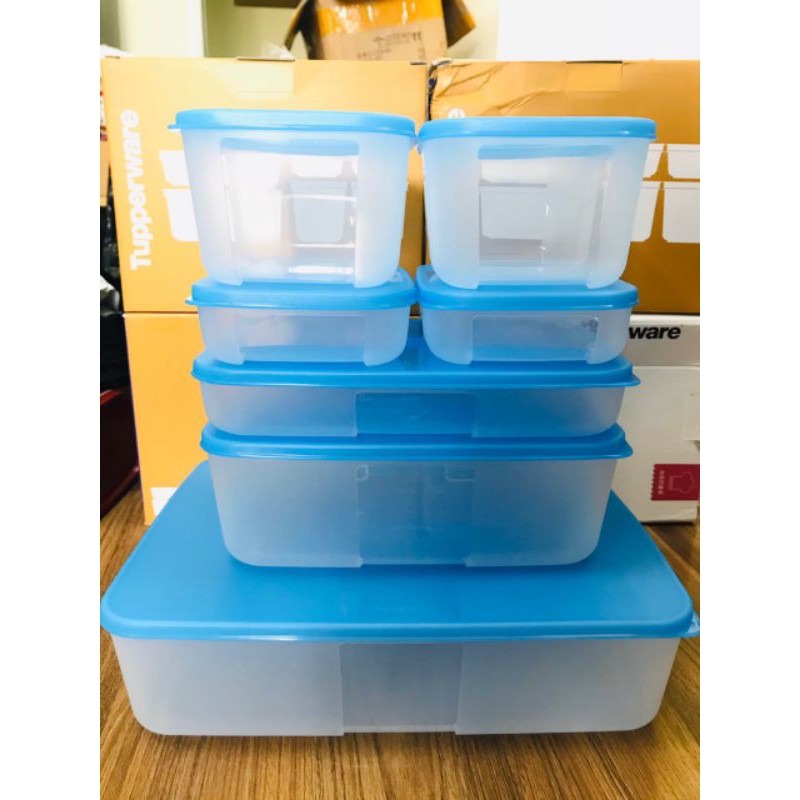 Set 7 hộp ngăn đông tupperware ♥️ bộ trữ đông ♥️ tup