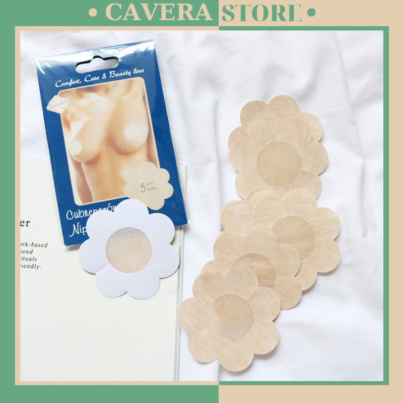 Miếng dán ngực - Bộ 10 Miếng Dán Nhũ Hoa đầu ti D022