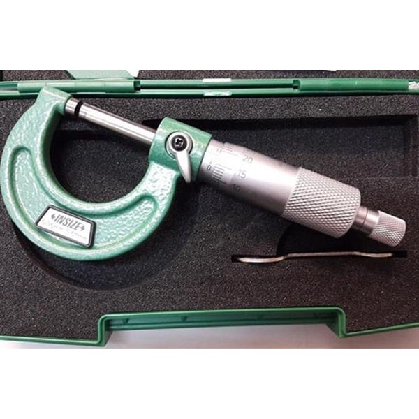 Thướt Panme Cơ 0-25mm, Panme Đo Ngoài Cơ Khí Mới Chính Hãng INSIZE Model 3203-25A , Panme 3203-25
