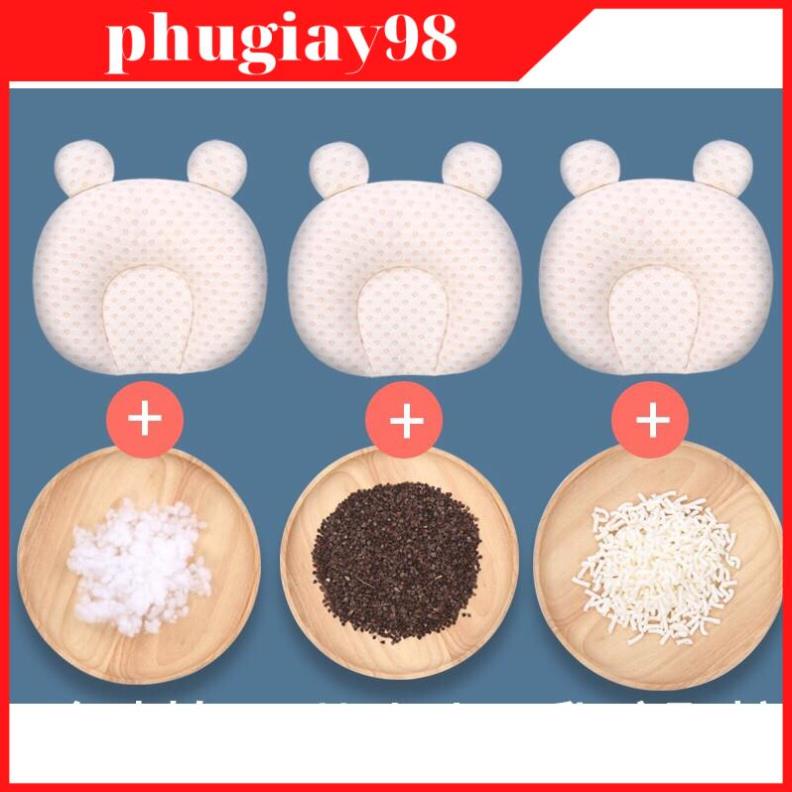 Gối Bé Sơ Sinh chống méo đầu bẹp đầu hàng Cao cấp (ORDER)