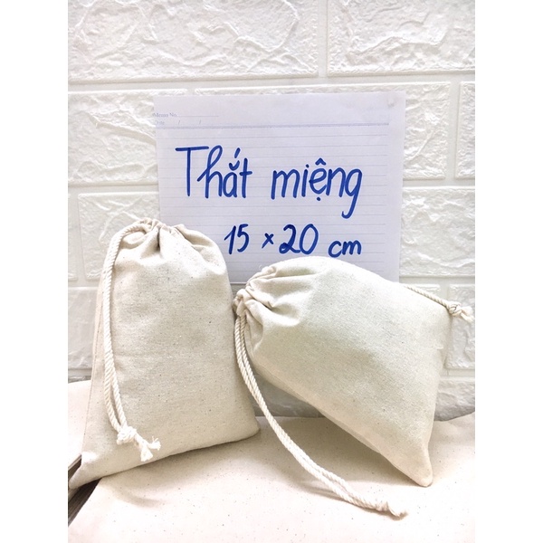 [TM 15x20] Sỉ SET 10 TÚI VẢI dây rút 15x20 CM giá tại xưởng