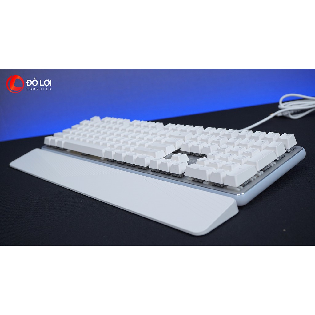 Bàn phím cơ Royal Kludge RK-918 Led RGB Trắng - White/Cherry Switch