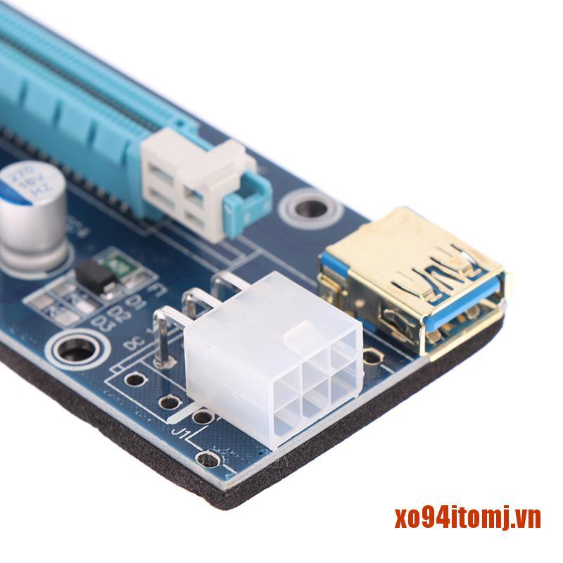 Card Mở Rộng Pcie Ver009S Usb 3.0 Pci-E Riser Express 1x Sang 16x Cho Btc M | BigBuy360 - bigbuy360.vn