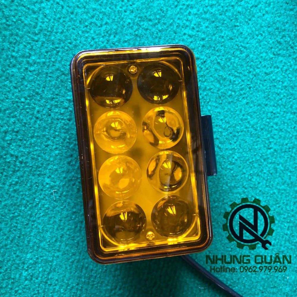 1 ĐÔI Đèn Led 8 Mắt Runlai .Siêu bền. Siêu Sáng . sử dụng chung điện 12v và 24v