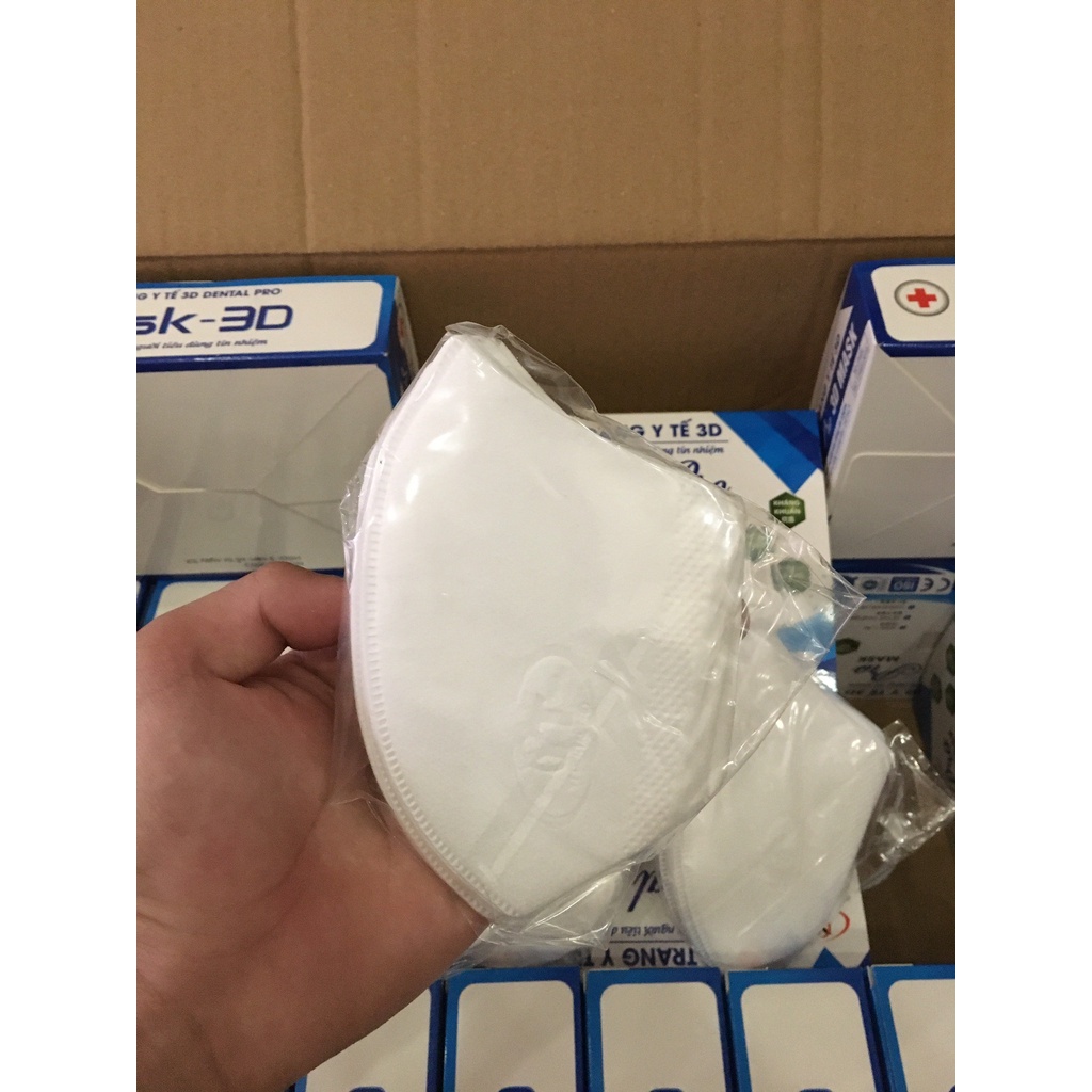 Khẩu trang 3D Dental Pro Mask cao cấp công nghệ Nhật hộp đóng 50 cái chống bụi